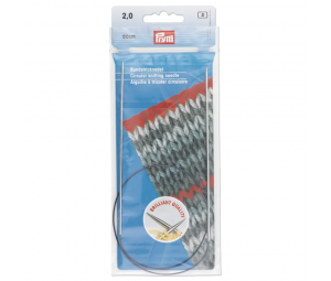 Andrele circulare argintii, 60 cm - 2,00 mm - Prym 212102